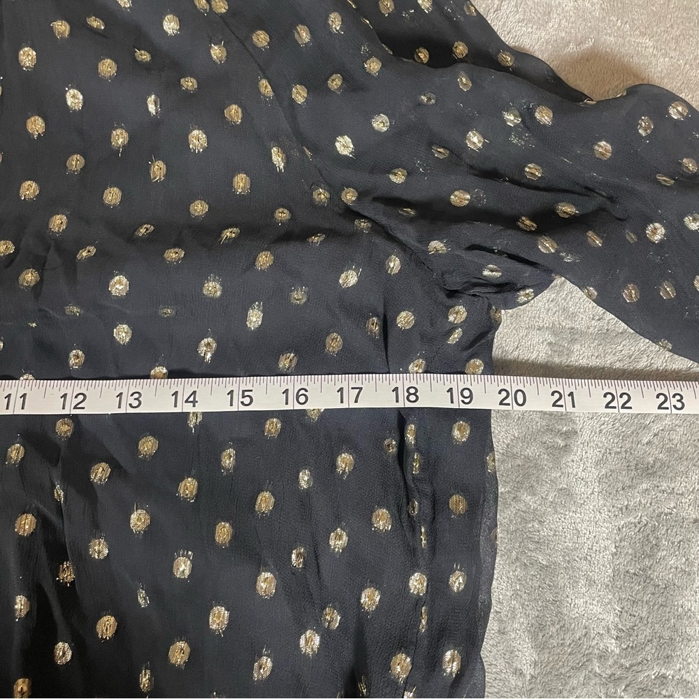 Velvet by Graham & Spencer Black and Gold Dress Size L - Picture 10 of 12